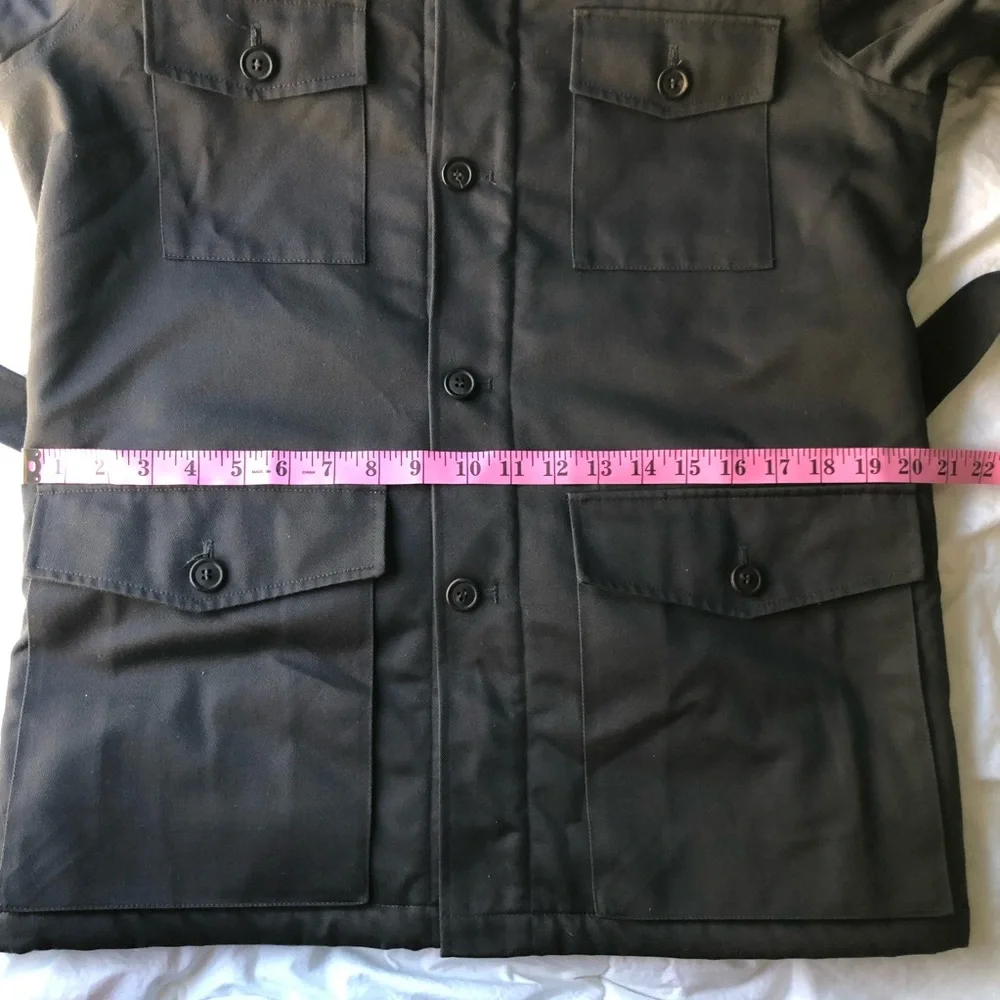 A.P.C. Field Military Sherpa Lined Belted Grey Jacket - Picture 9 of 10